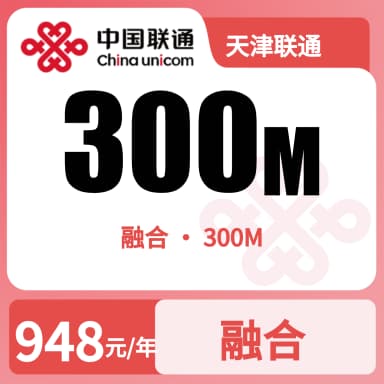 天津联通300M融合宽带套餐原图