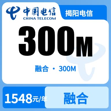 揭阳电信300M融合宽带套餐原图