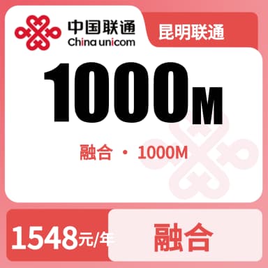 昆明联通1000M融合宽带套餐原图