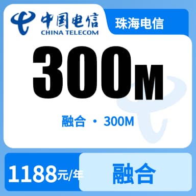 珠海电信300M融合宽带套餐原图