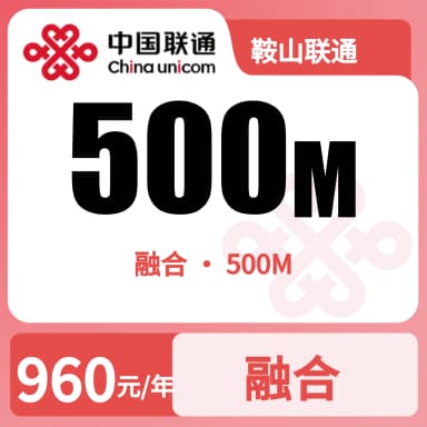 鞍山联通500M融合宽带套餐原图