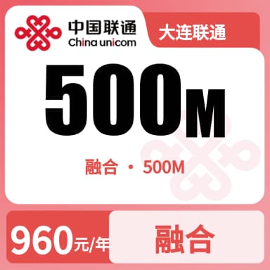 大连联通500M融合宽带套餐原图