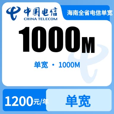 海南全省电信单宽1000M1200/年（551）套餐原图