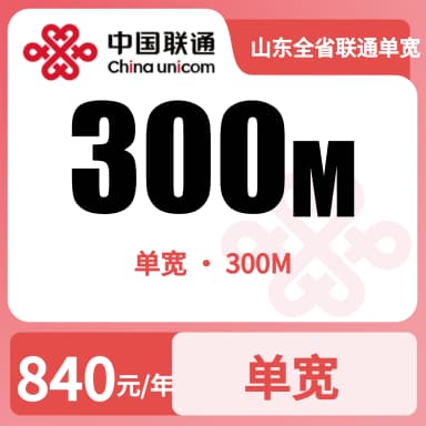 山东全省联通单宽300M840/两年（90）套餐原图