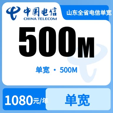山东全省电信单宽500m1080/两年（664）套餐原图